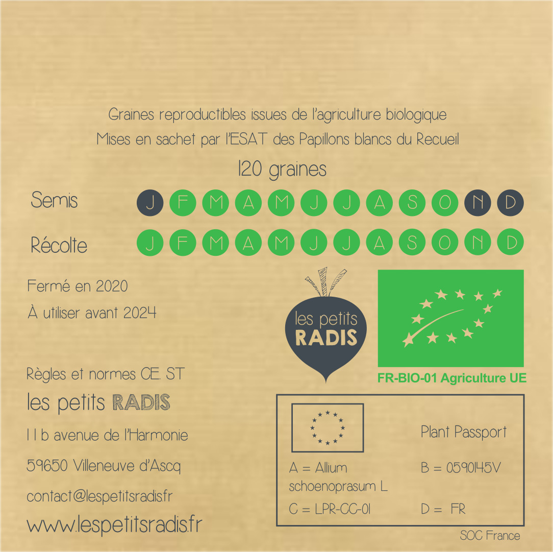 Mini-kit de semis - graines de ciboulette bio - Claudette la ciboulette 6