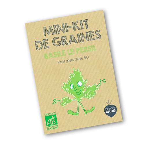 Mini-kit de semis - graines de persil bio - Basile le Persil