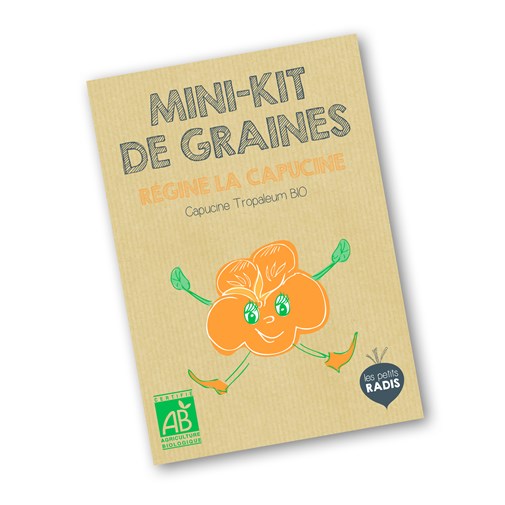 Mini-kit de semis - graines de capucine bio - Régine la capucine