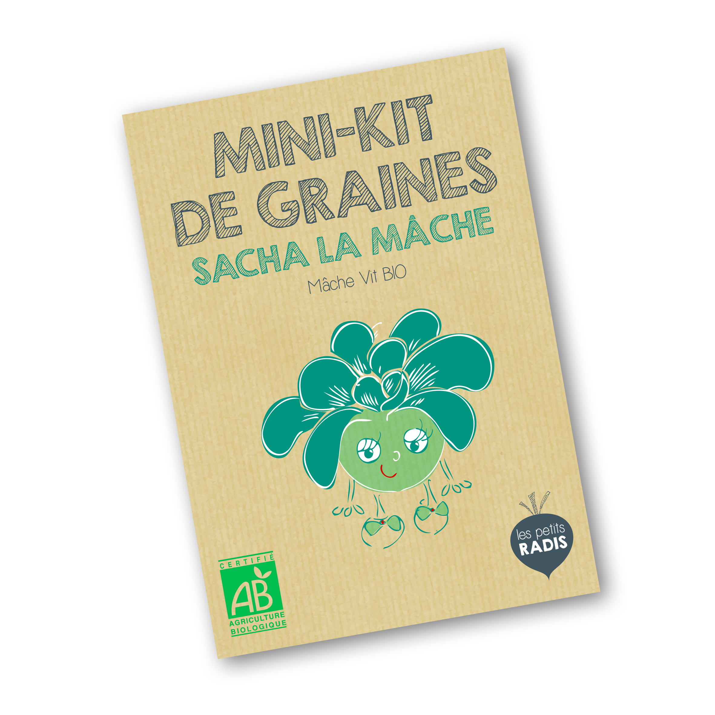 Mini-Kit de semis - graines de Sacha la mâche BIO 6