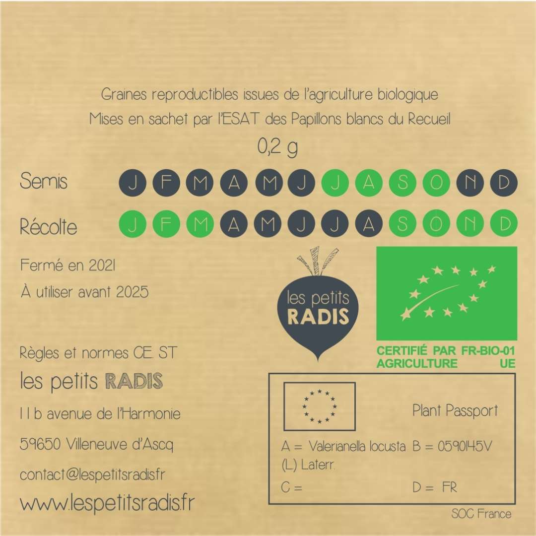 Graines de mâche Vit BIO