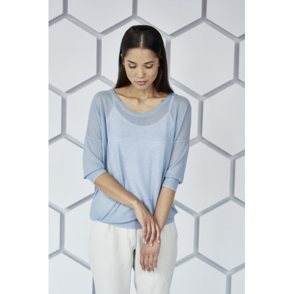 pull-leger-et-ample-manches-3/4-en-coton-bio-et-chanvre-hempage