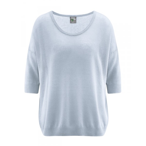 pull-leger-et-ample-manches-3/4-en-coton-bio-et-chanvre-hempage
