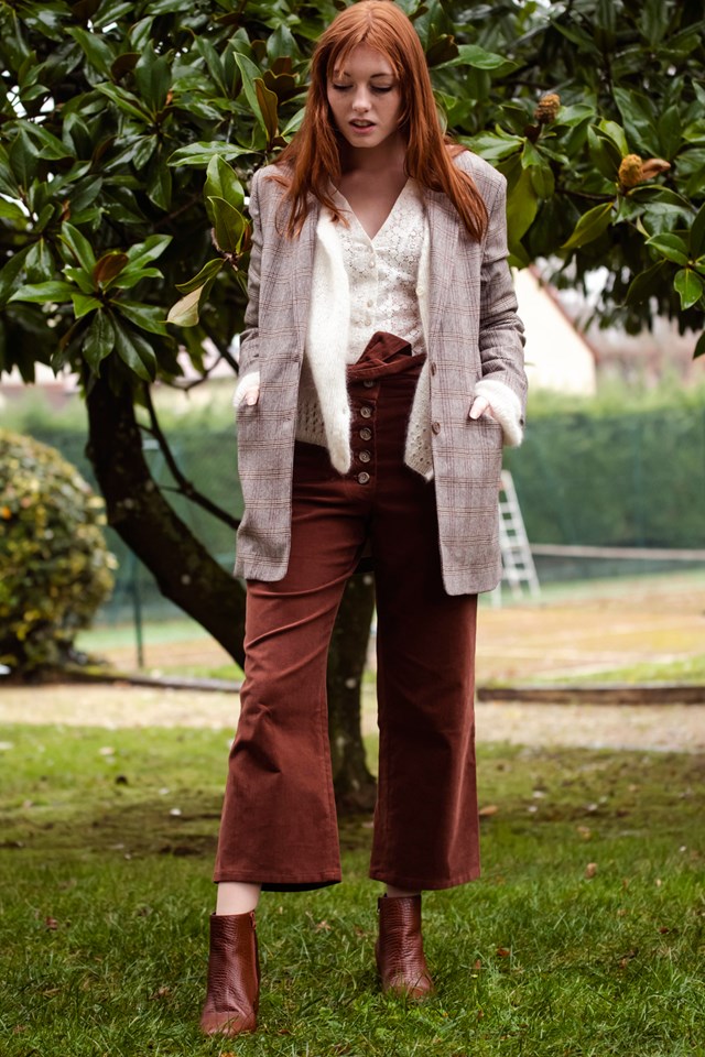 svetlana k pantalon velours cotelé femme marque éthique coton bio