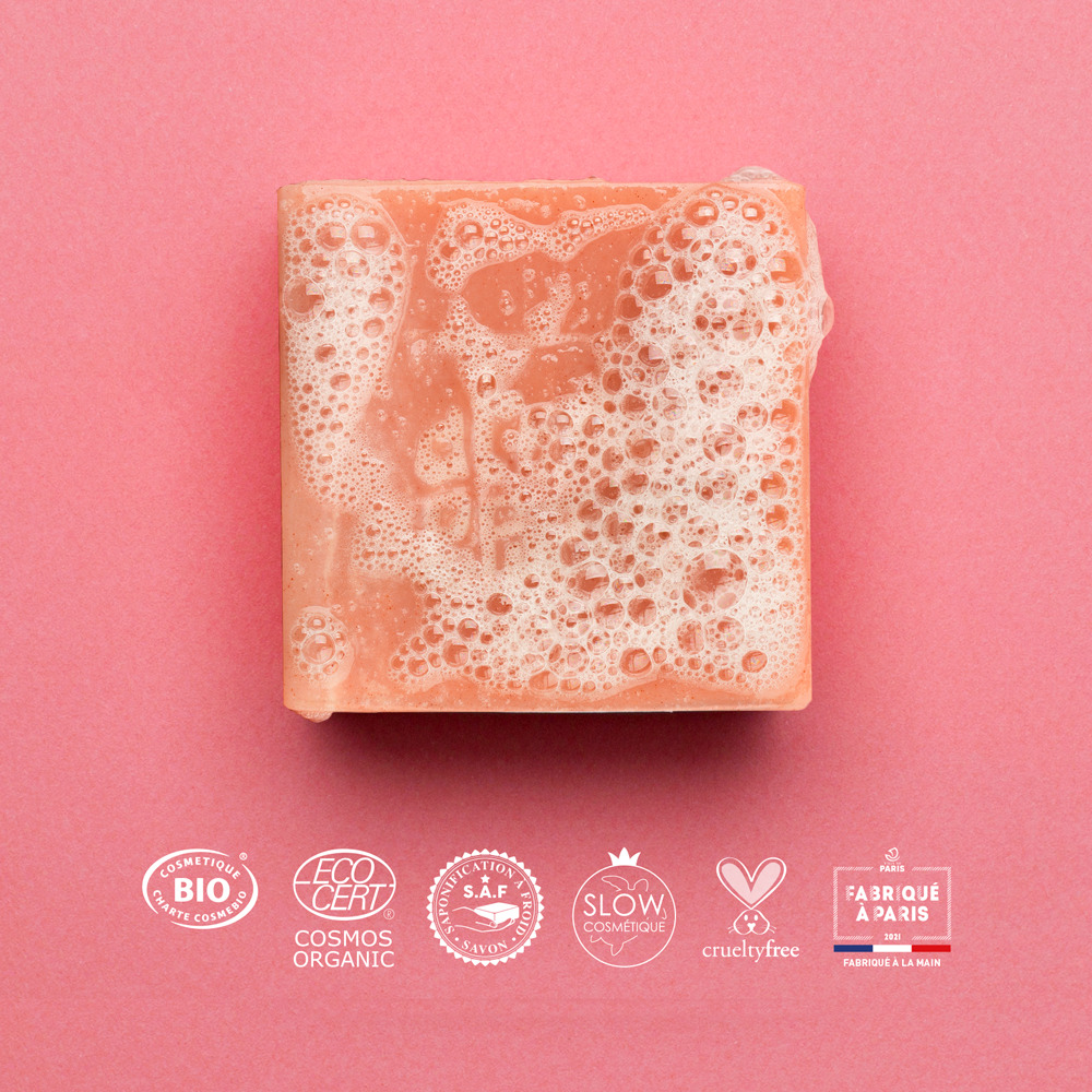 Roseraie Enchantée | Savon à froid surgras certifié BIO 3