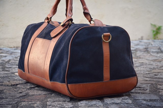 sac de voyage bleu