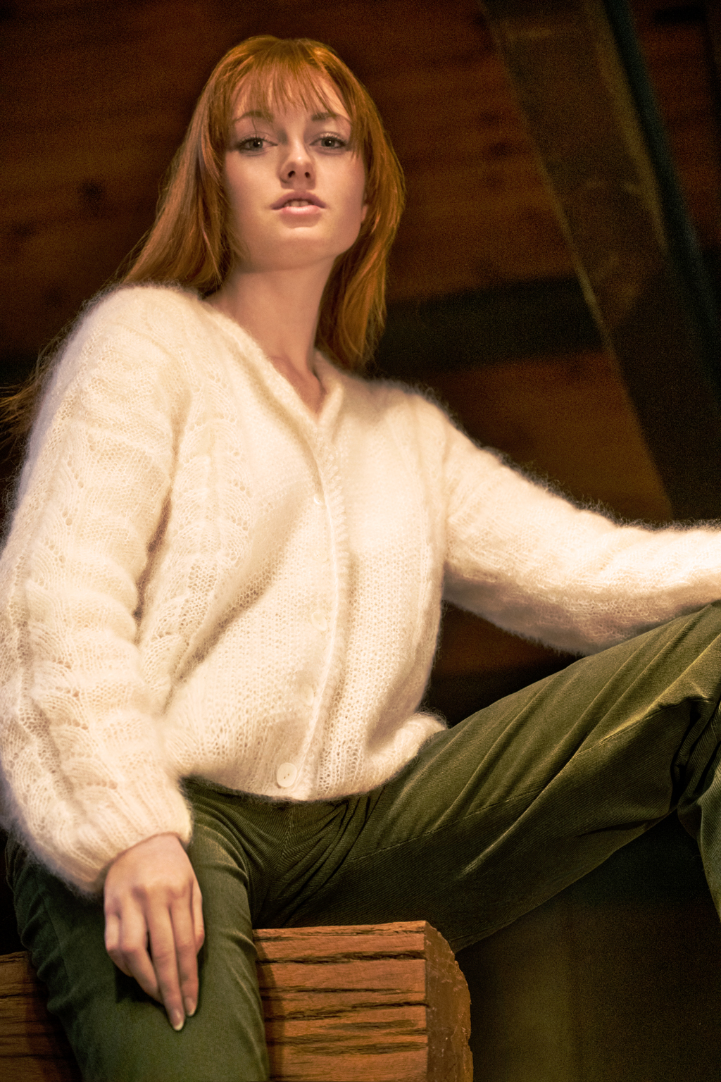 svetlana k gilet mohair femme tricoté main en France