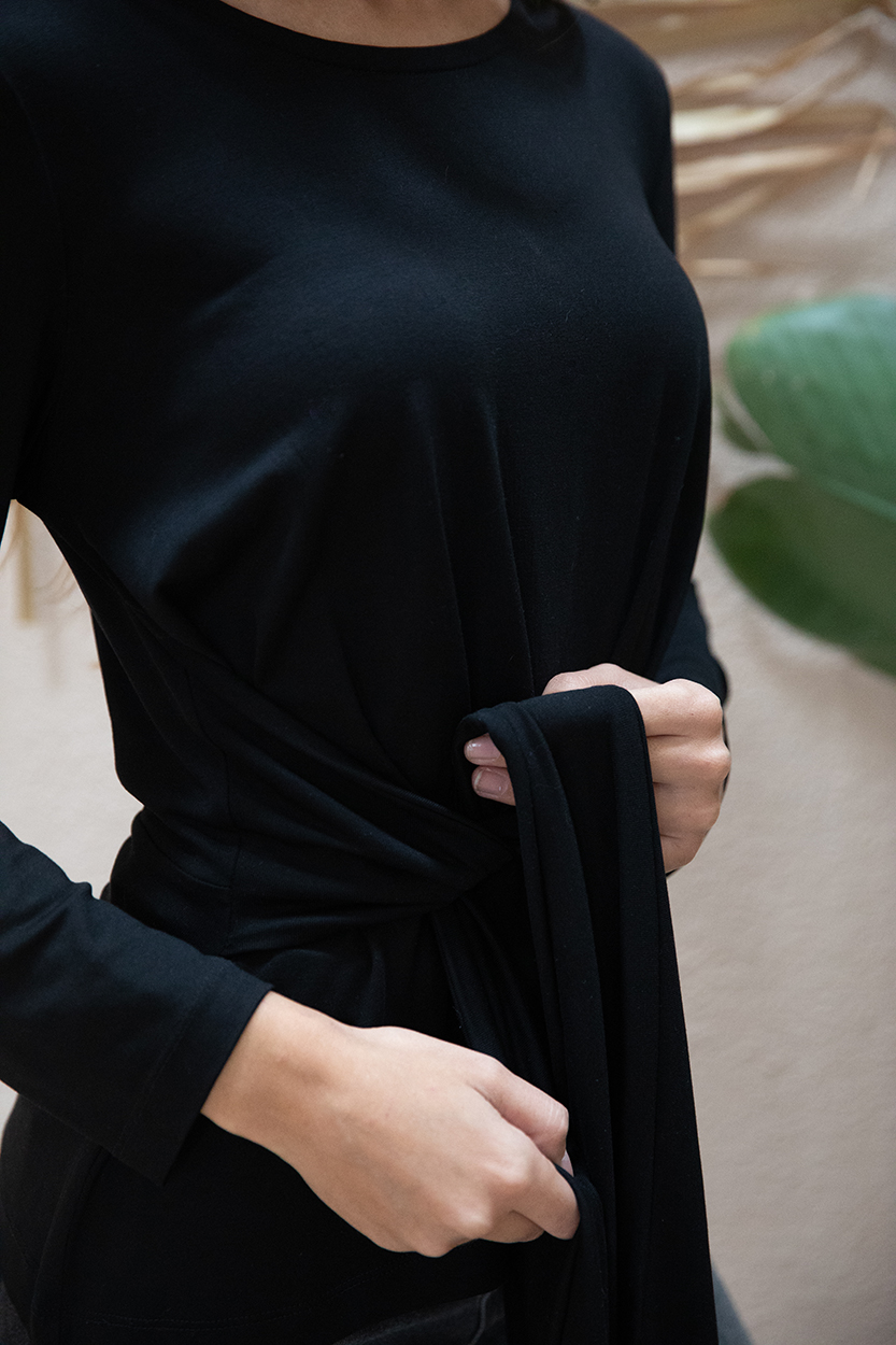 Top Gardénia en Tencel - Noir 4