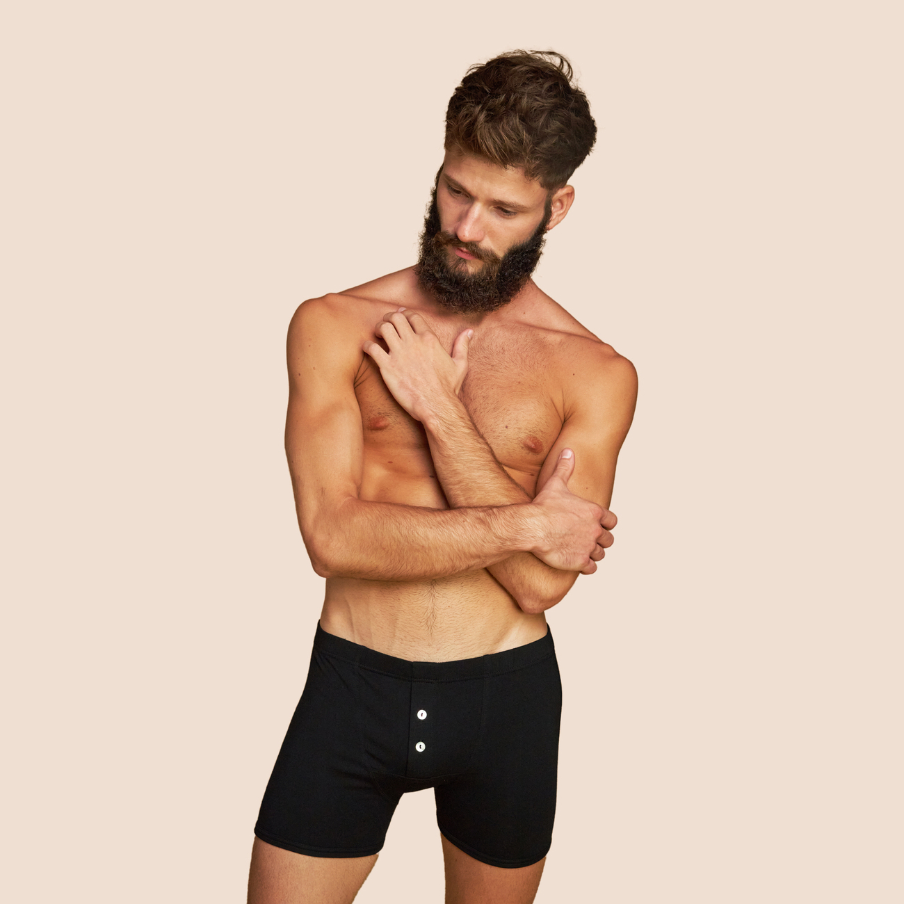 Boxer vintage confortable pour hommes noir micromodal