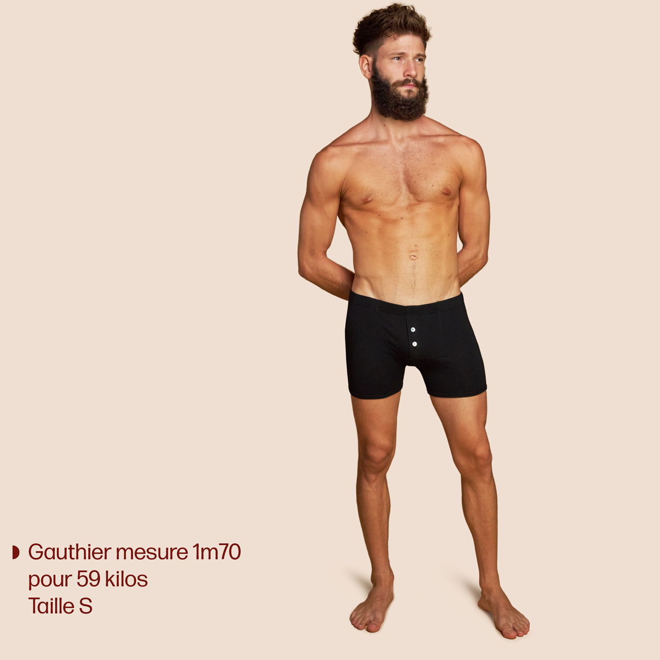 Boxer vintage confortable pour hommes noir micromodal