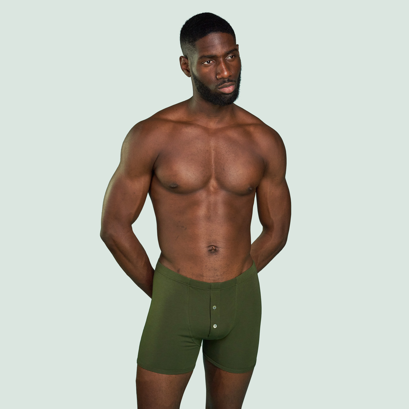 Boxer héritage pour hommes vert kaki