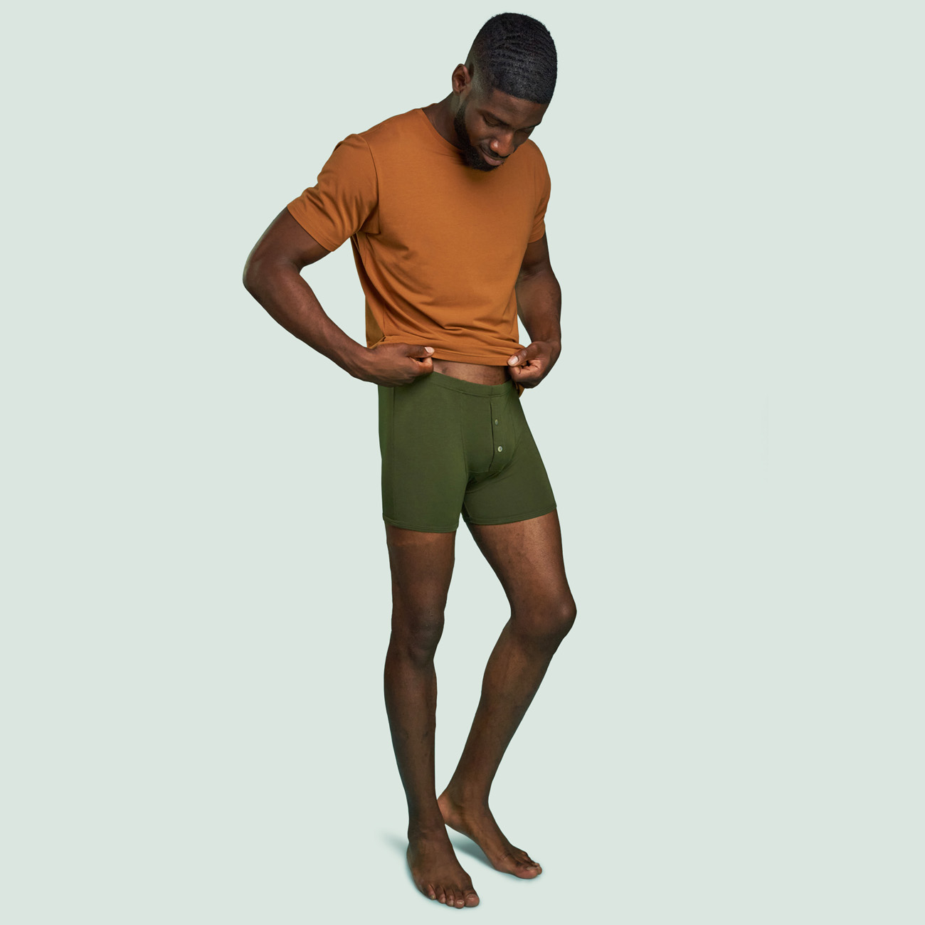 Boxer héritage pour hommes vert kaki