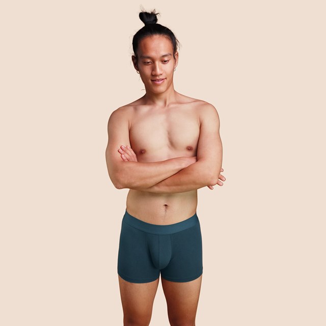 Boxer confortable pour hommes bleu pétrole