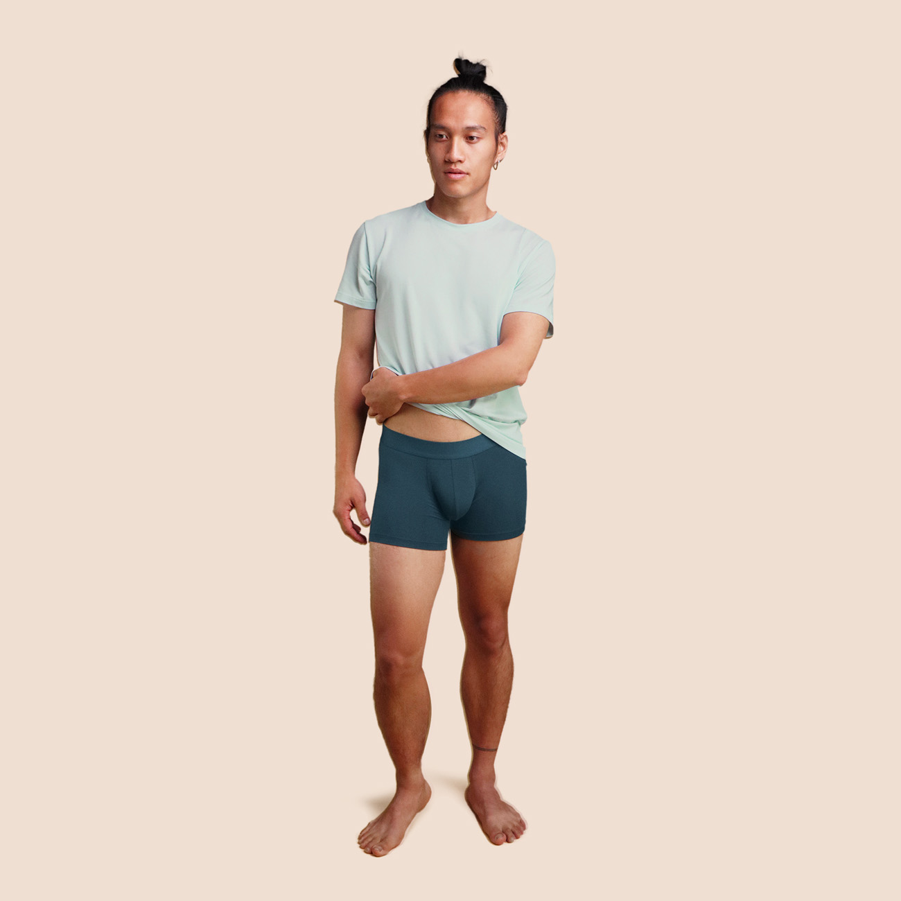 Boxer confortable pour hommes bleu pétrole