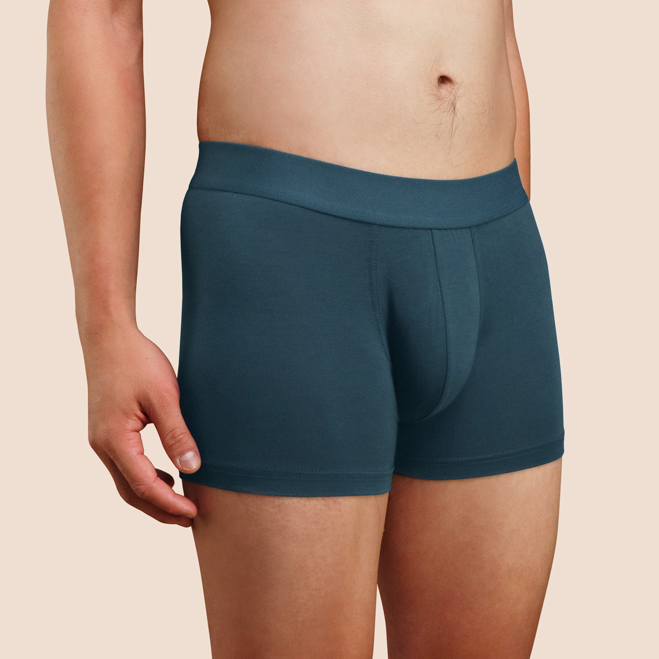 Boxer confortable pour hommes bleu pétrole