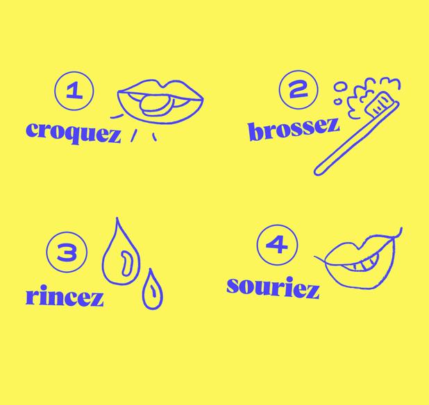 Recharge sachet dentifrice à croquer BIO - 125 comprimés 2