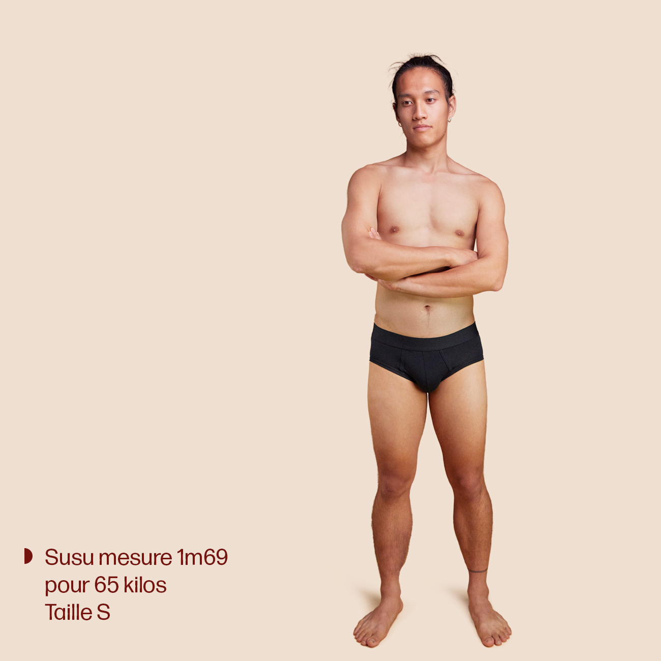 Slip pour hommes bleu marine