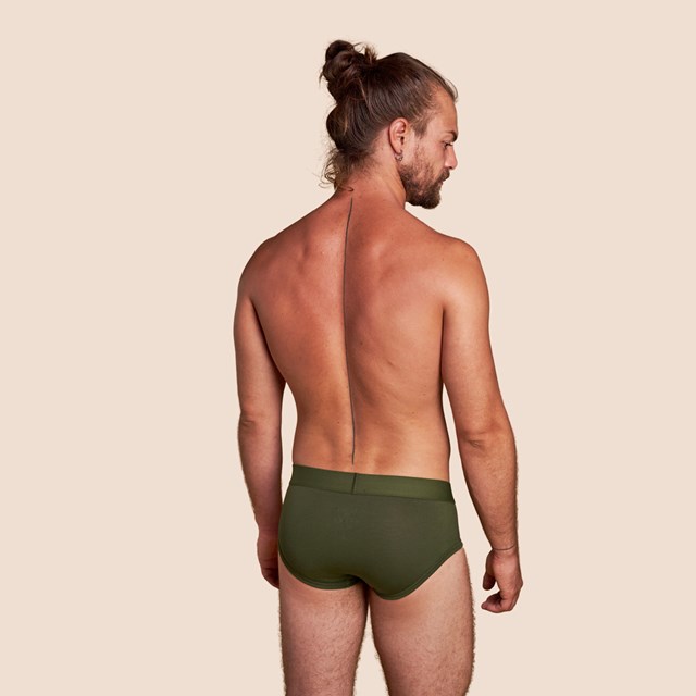 Slip pour hommes vert kaki
