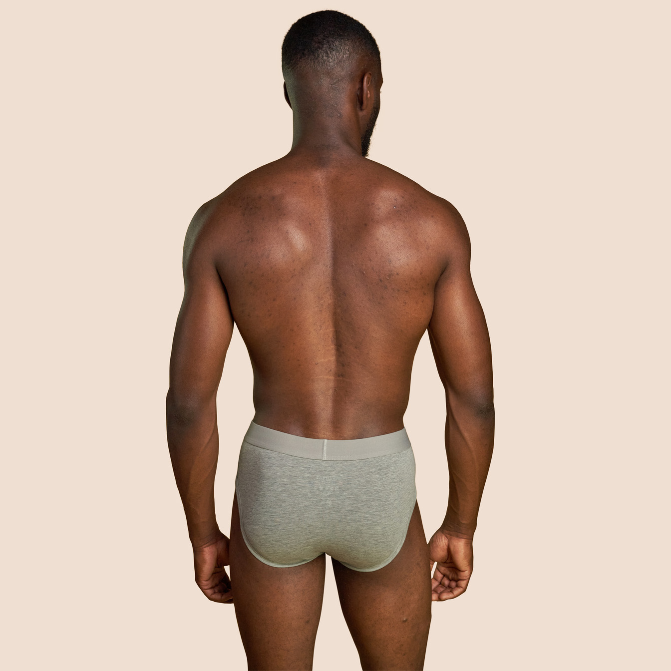Slip pour hommes gris clair