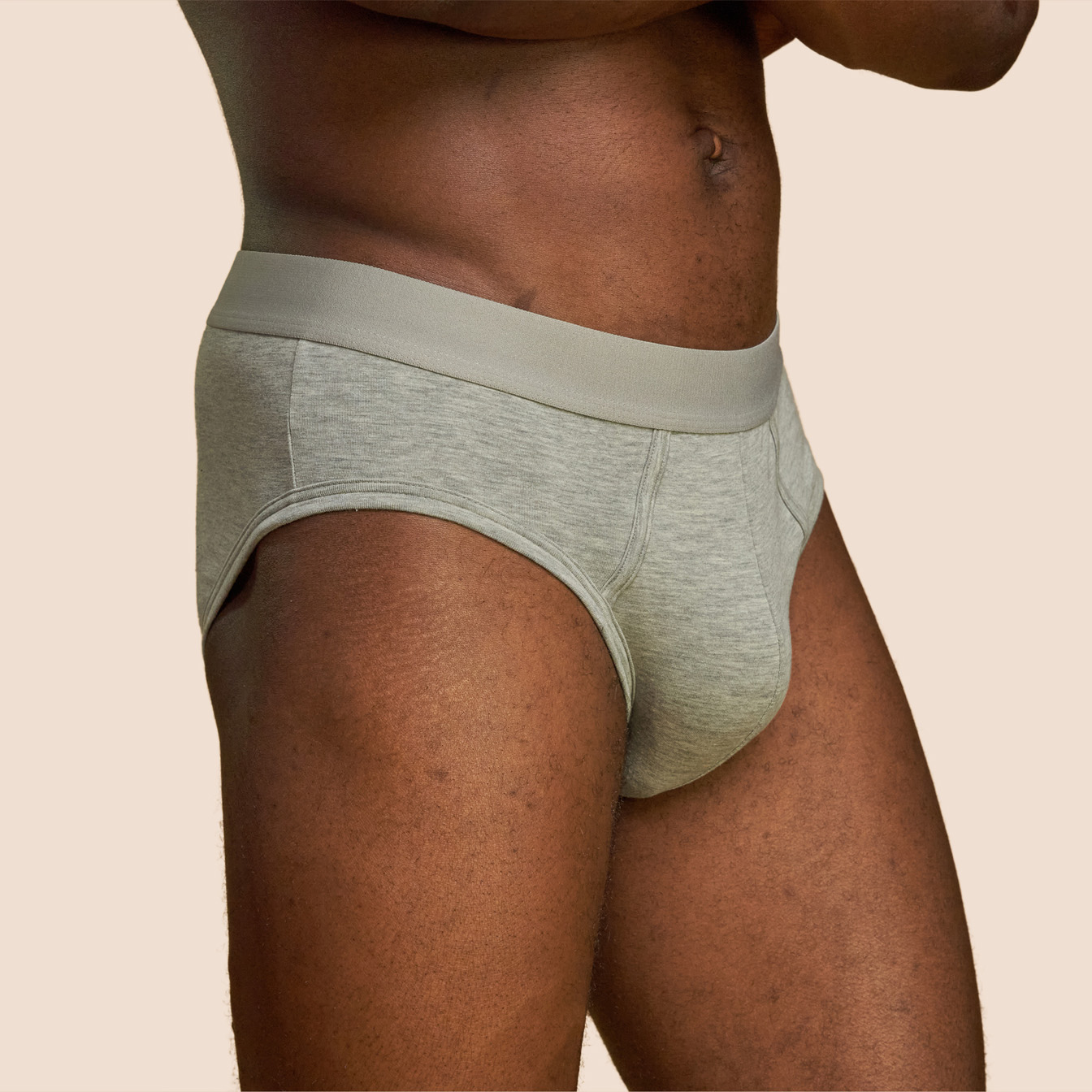 Slip pour hommes gris clair