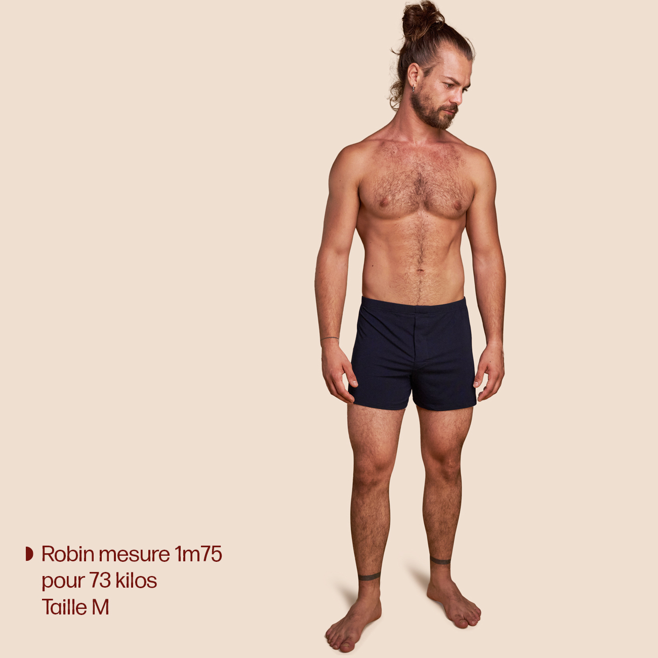 caleçon bleu marine pour homme