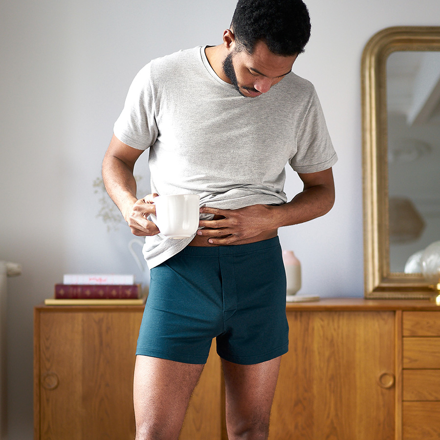 Caleçon bleu pétrole hommes