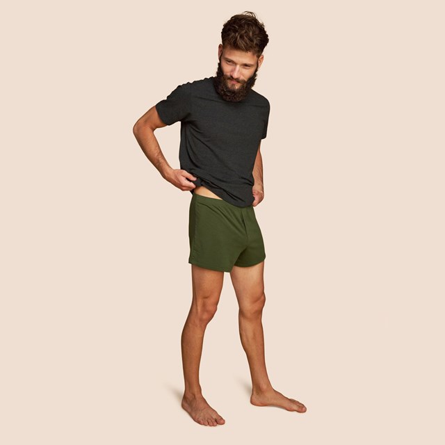 Caleçon pour hommes vert kaki