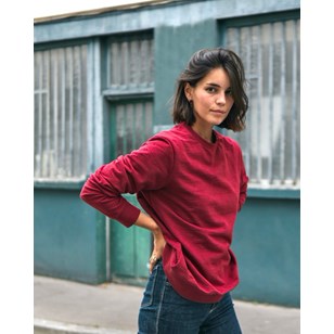 Le sweat Héro 100% recyclé - Grenat