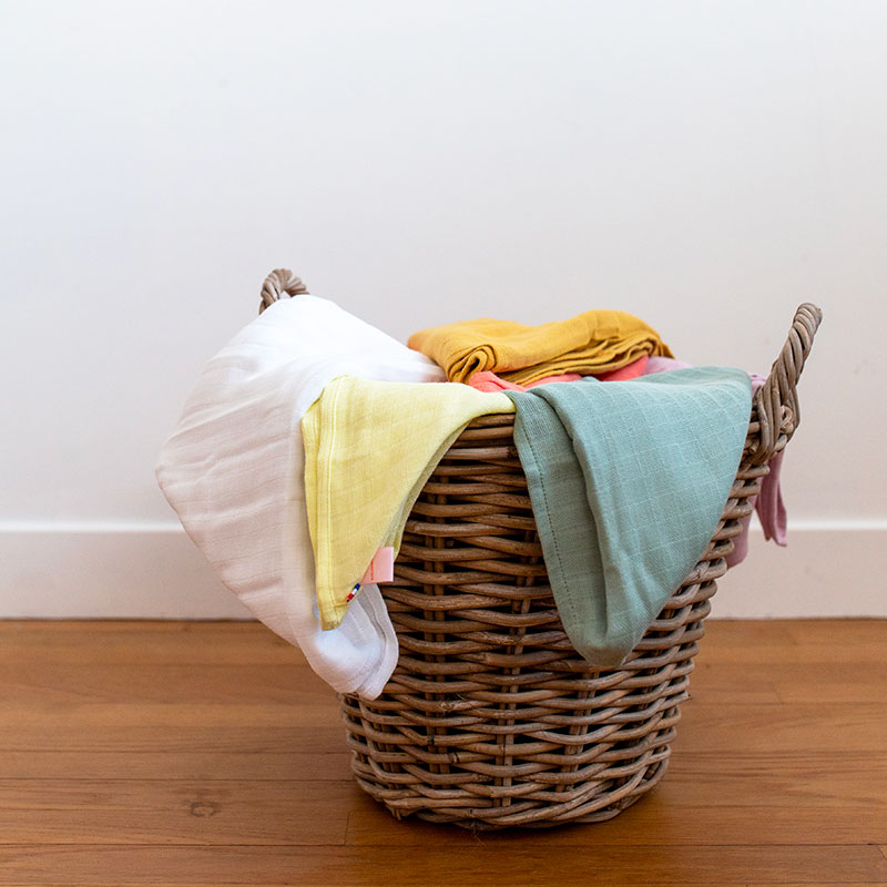 Langes en Coton Bio Blanc 5