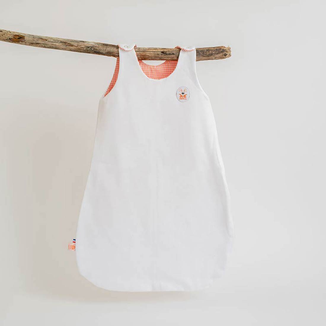 Gigoteuse Mi-Saison en Coton Bio Saxe Blanc 6