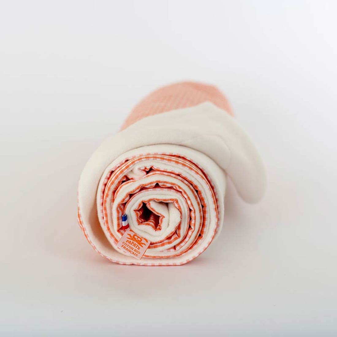 Couverture en Coton Bio Rex Vichy et Blanc 4