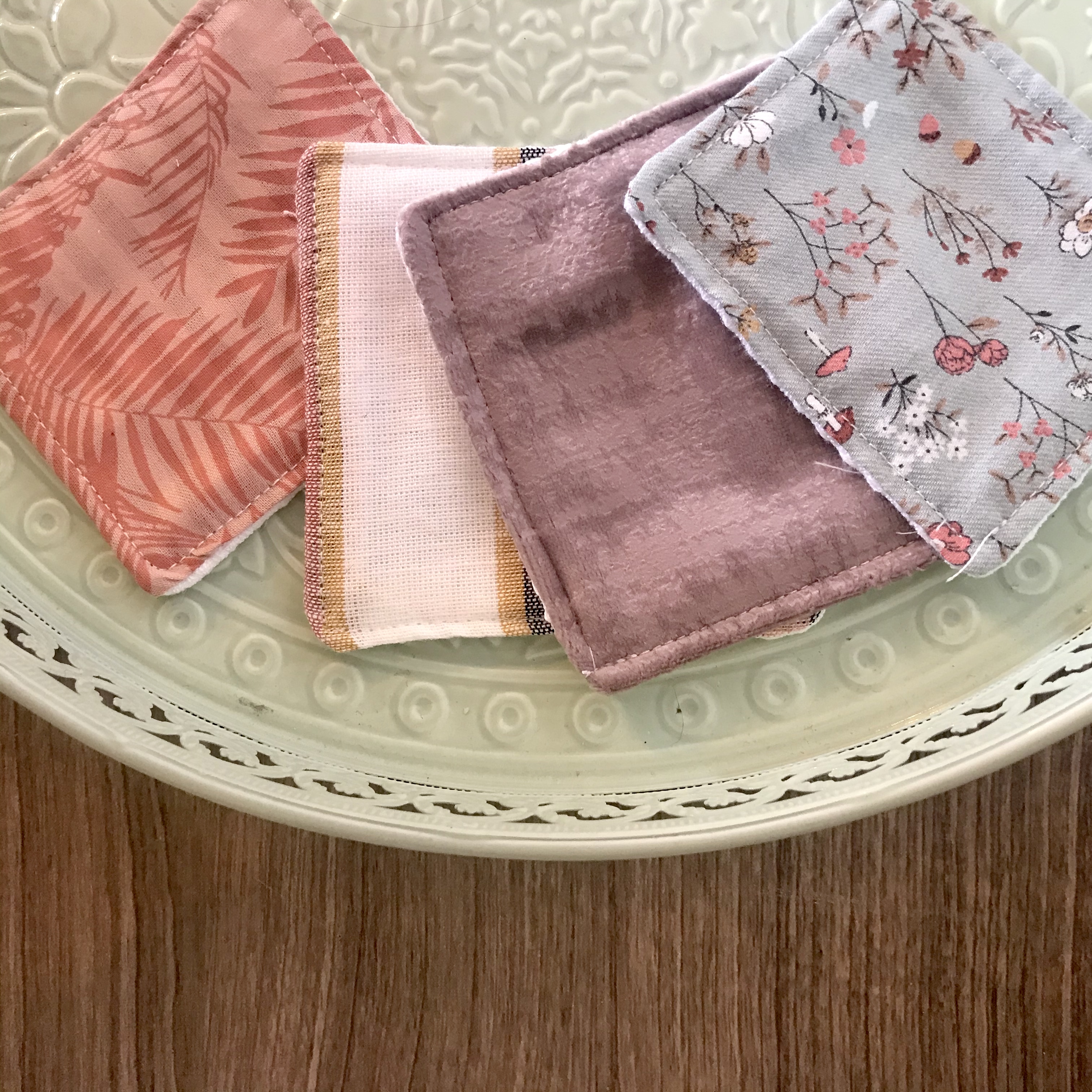 Lot de 4 cotons lavable  4