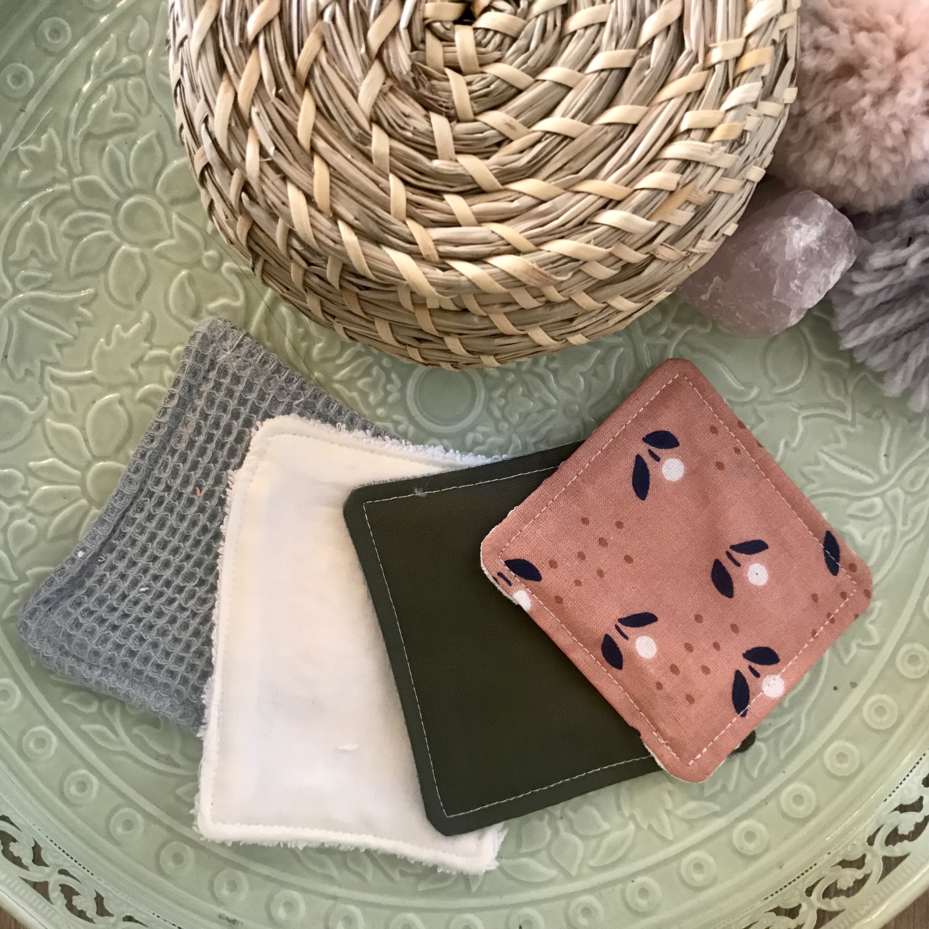 Lot 4 cotons lavables  2