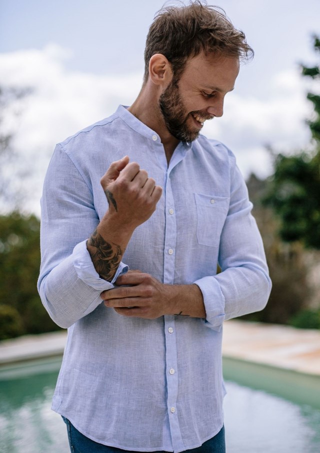 Chemise MONTLILIN - Bleu Carreaux 5