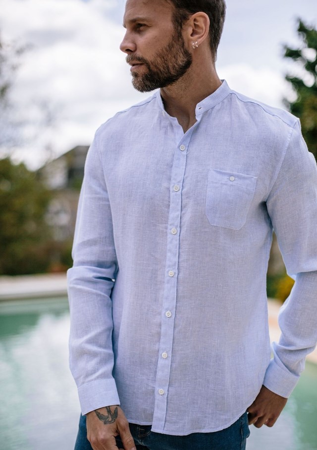 Chemise MONTLILIN - Bleu Carreaux 4