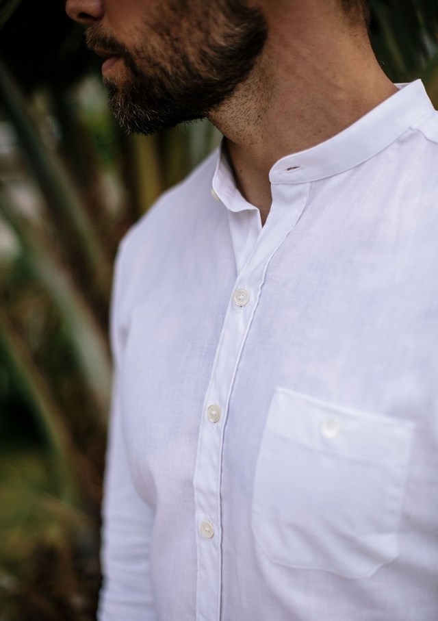 Chemise MONTLILIN - Lin - Col Mao 2