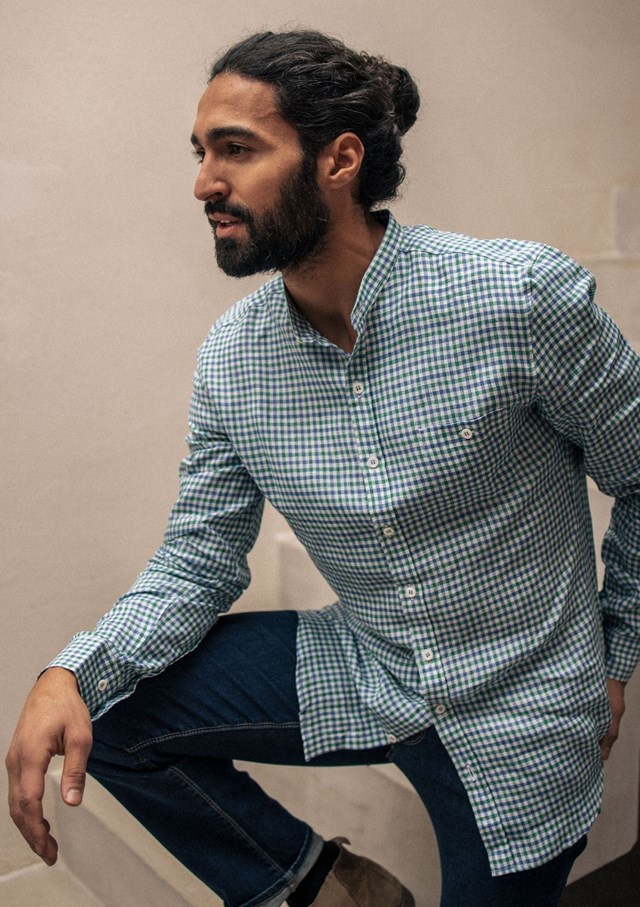 Chemise MONTLILIN - Lin - Col Mao 5