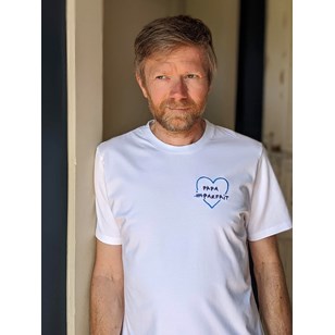 T-shirt coton bio certifié GOTS - Papa (im)parfait brodé