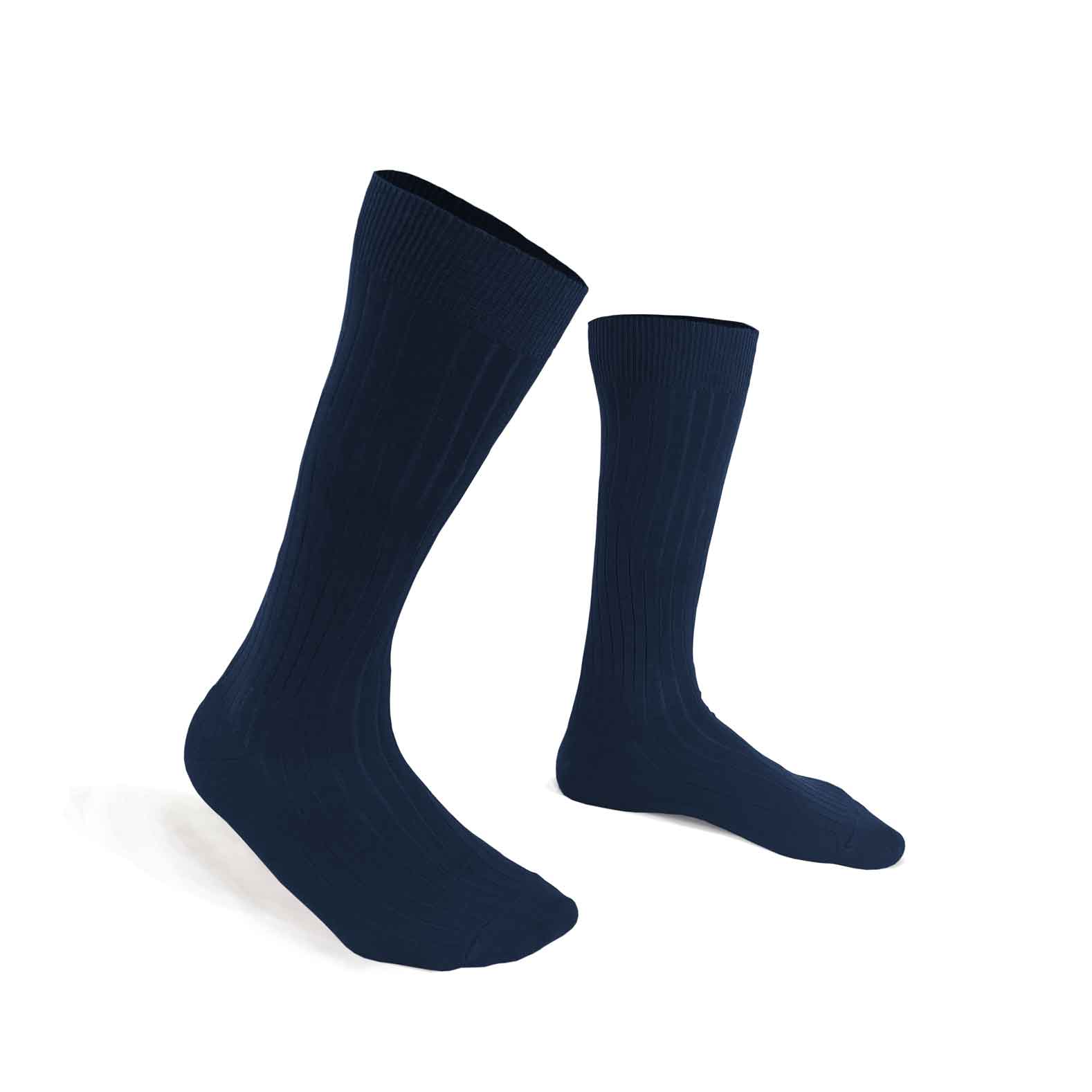 Chaussettes mi-bas - Bleu marine 8