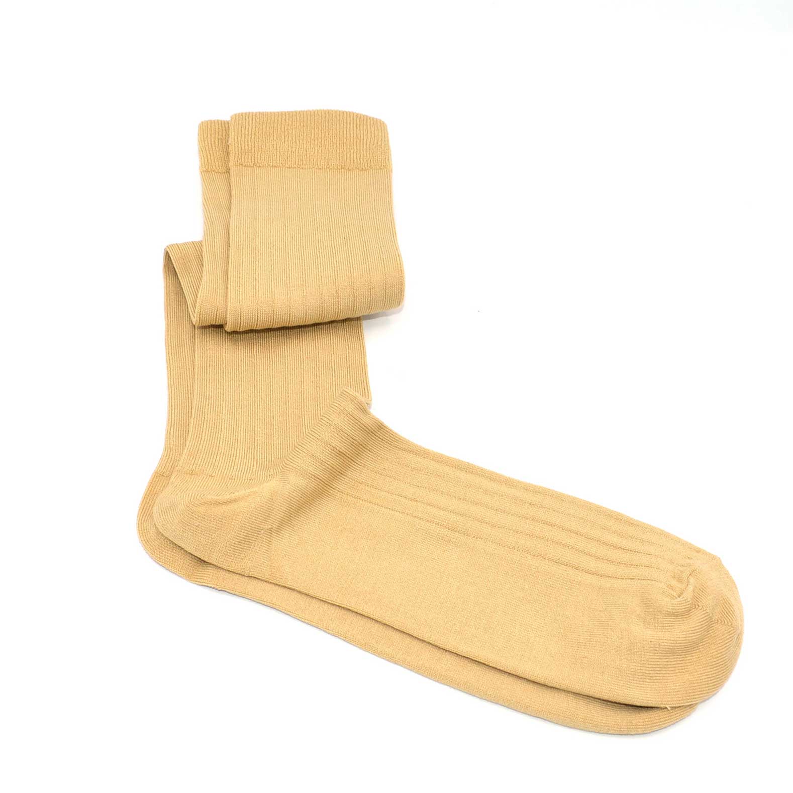chaussettes-made-in-france-montantes-mi-bas-en-fil-d-ecosse-beige-crème