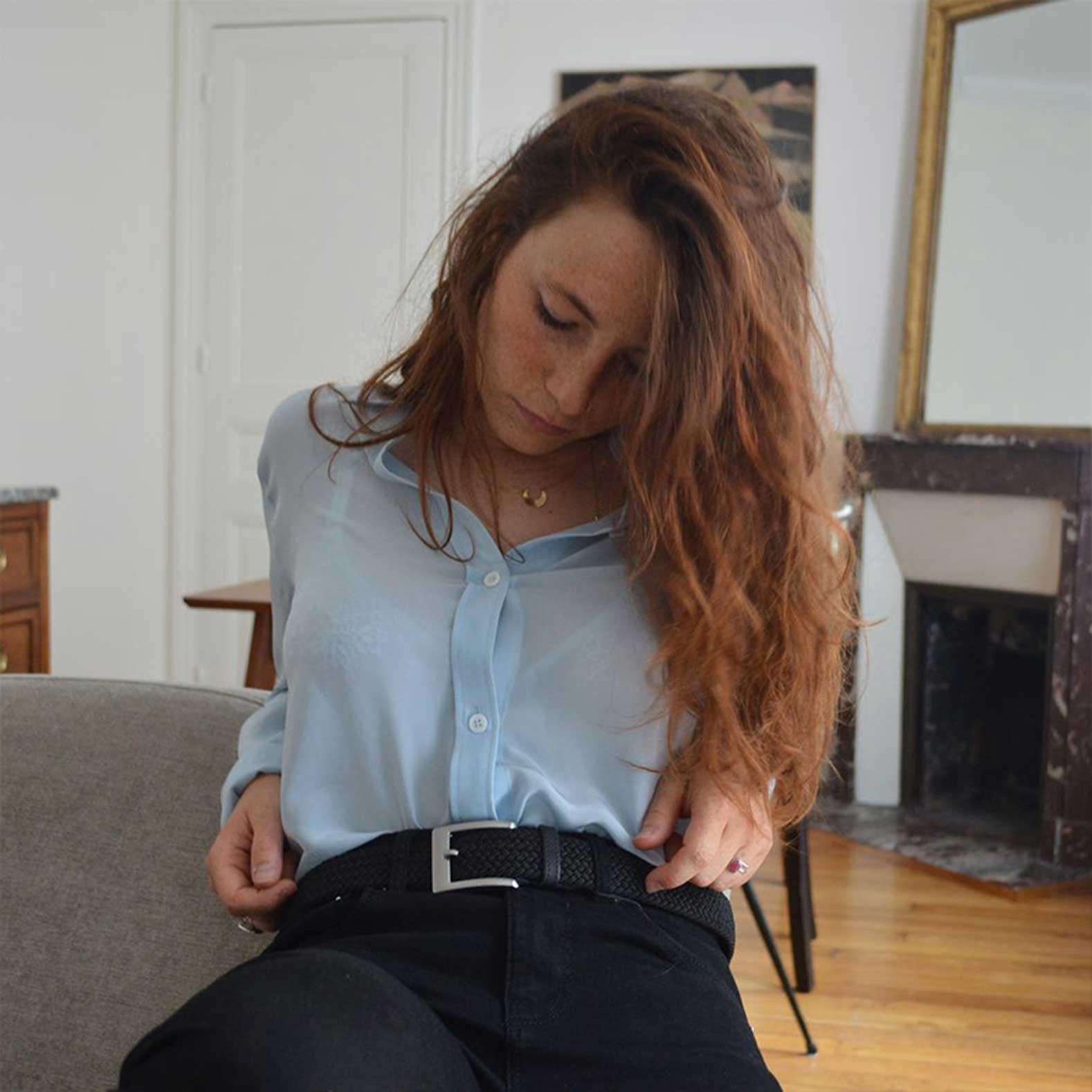 ceinturemade-in-france-tressée-élastique--embouts-en-cuir5-marron-noire