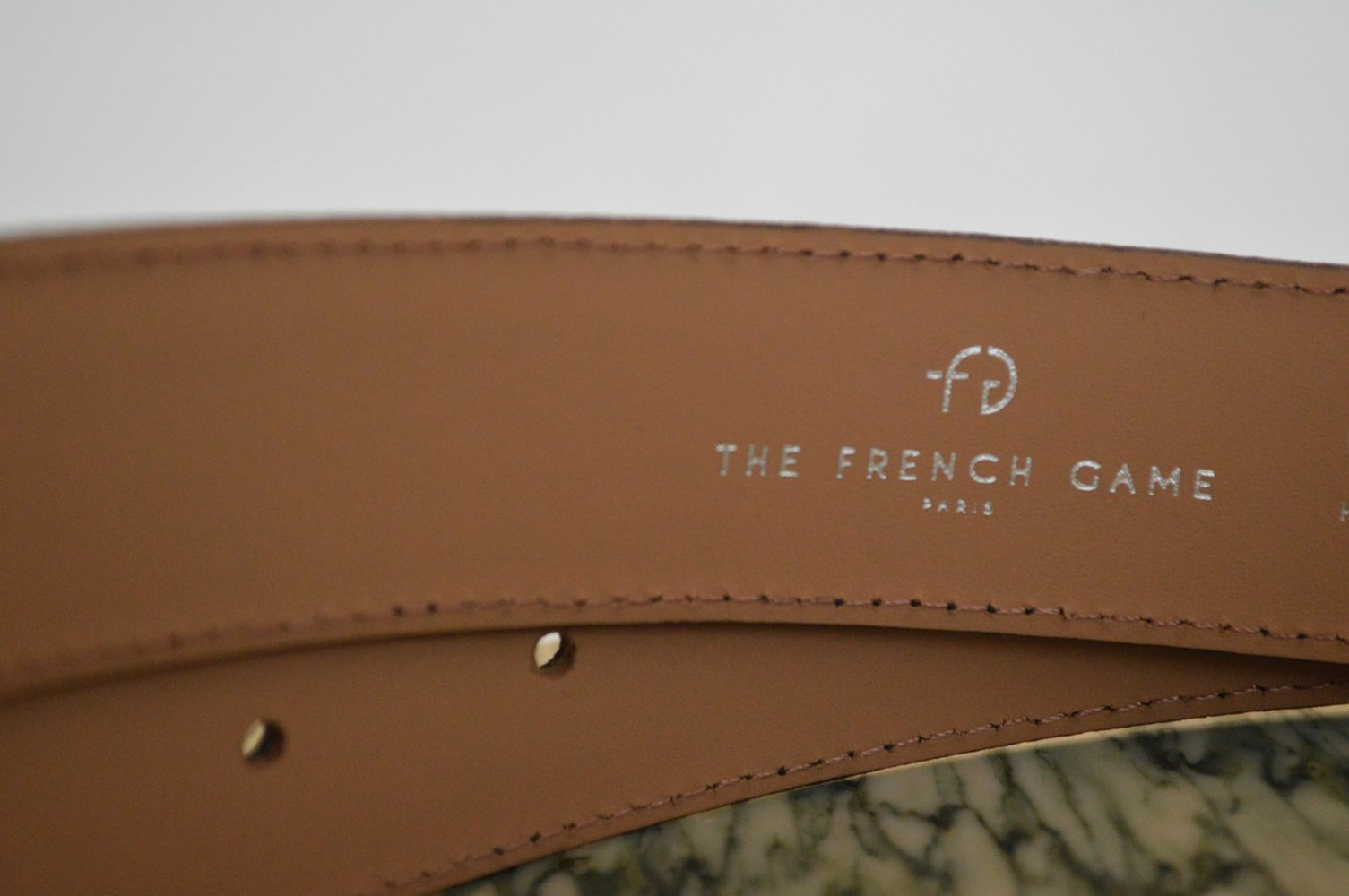 Ceinture réglable en cuir - Noir 4