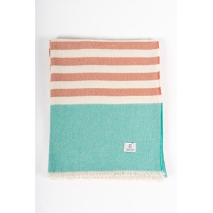 Serviette de plage d'été coton recyclé - Aurora