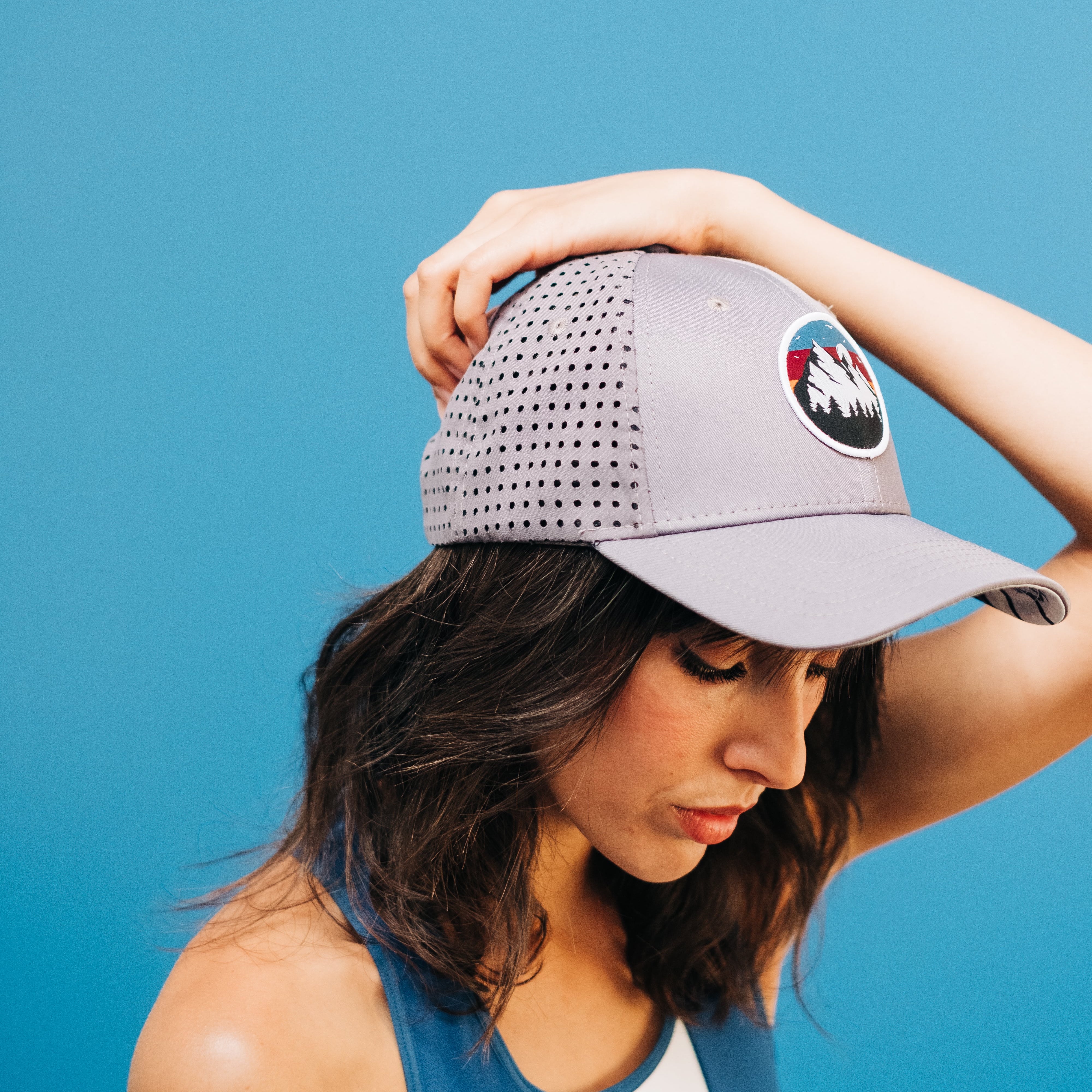 Casquette technique et recyclée - Grey sunset 5