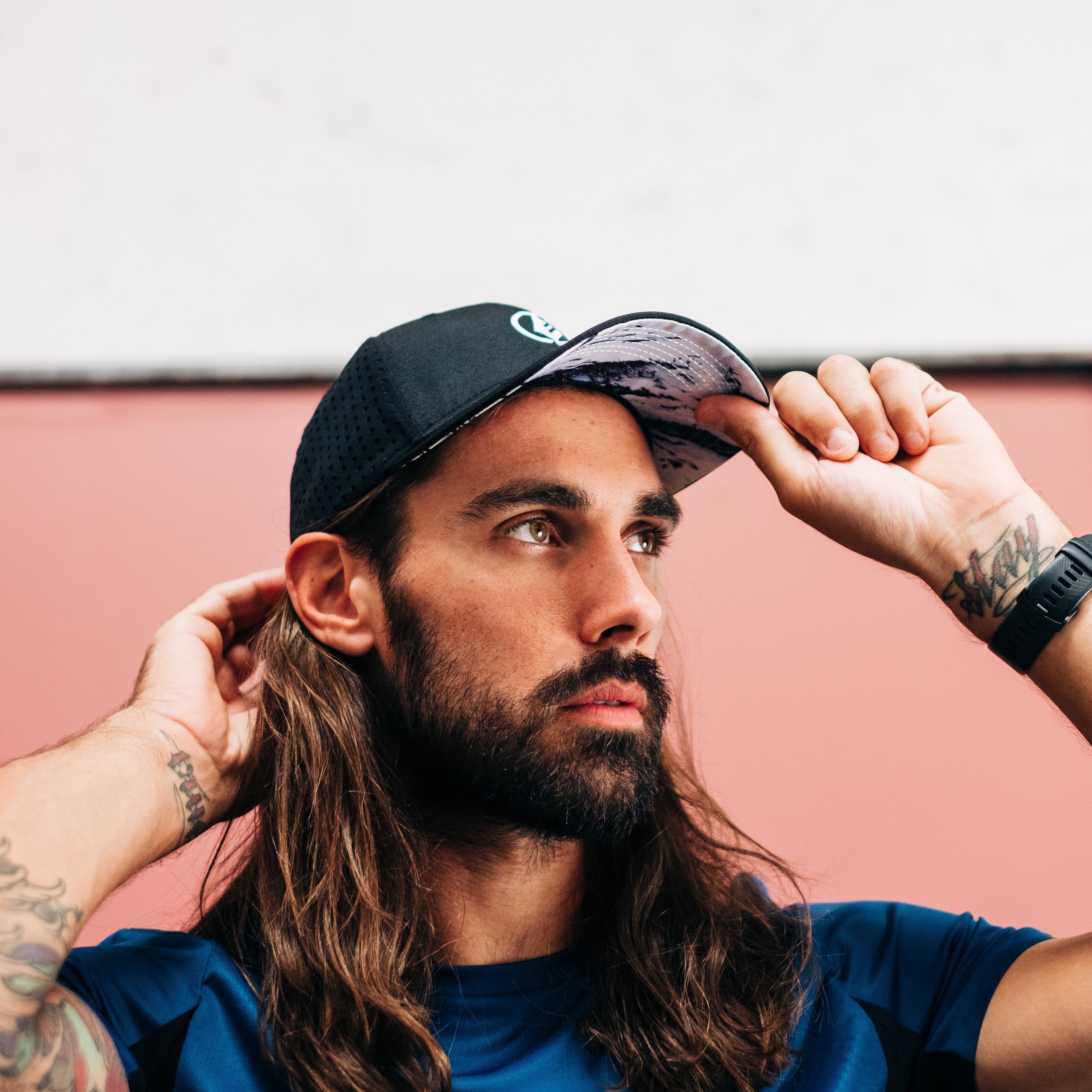 Casquette technique et recyclée - Black logo 5