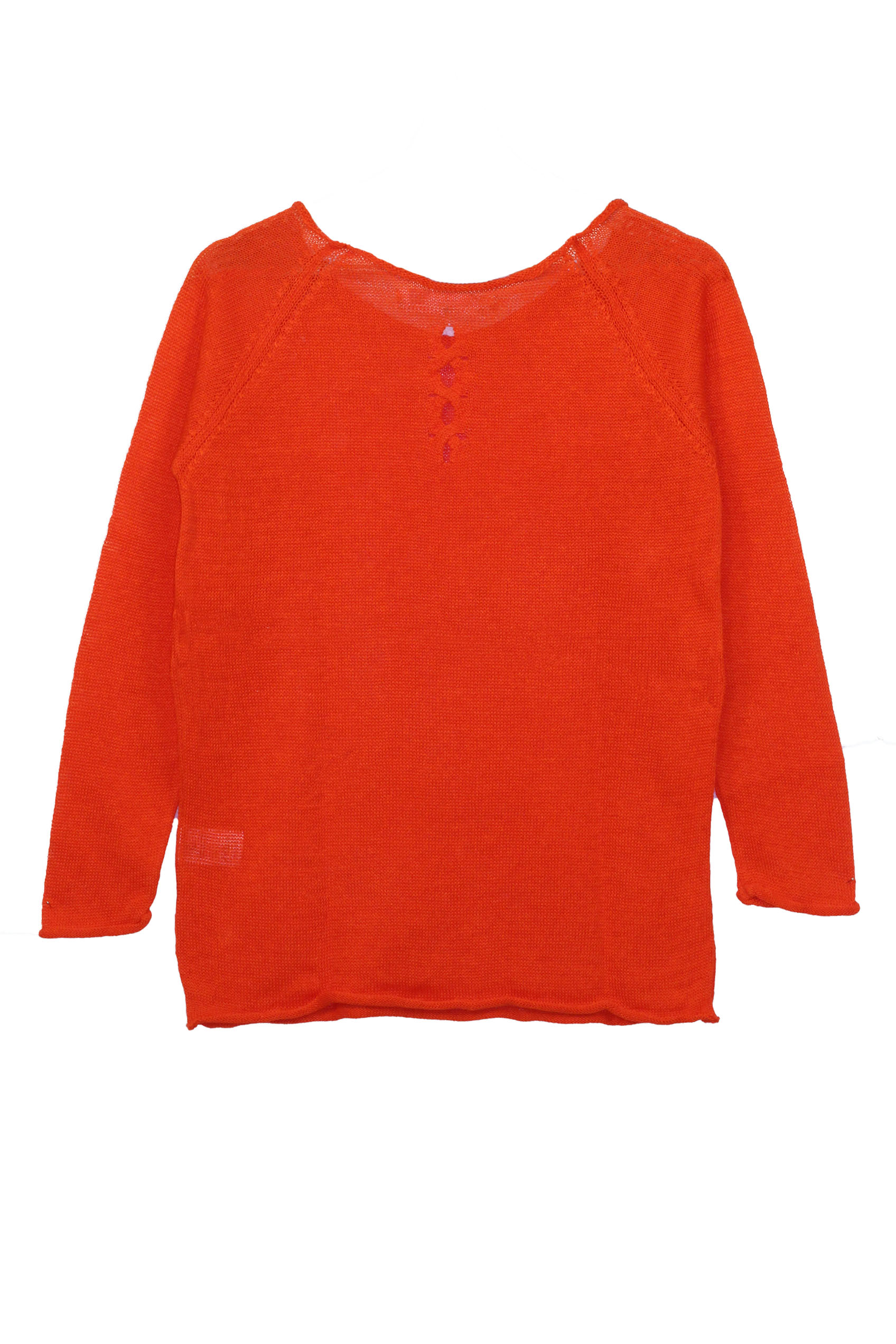 Pull Oseille col bateau 100% lin   - Vert Jungle 5