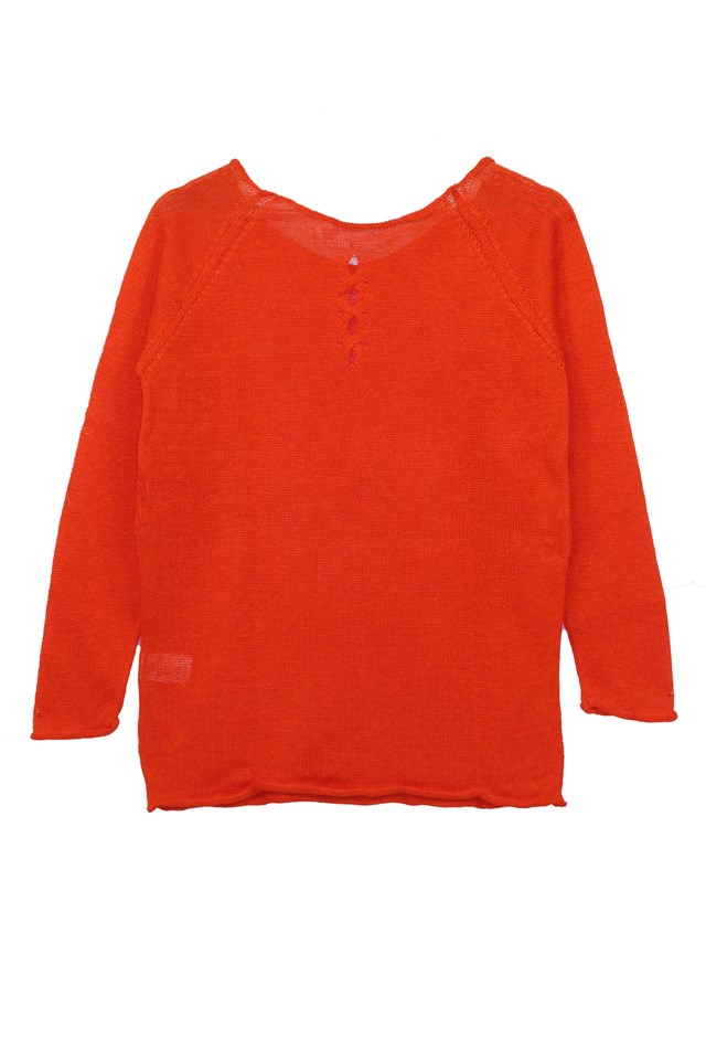 Pull Oseille col bateau 100% lin   - ficelle 5