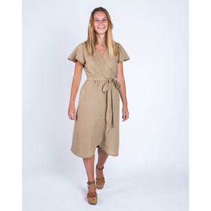 ROBE ZARGOT 100% LIN MANCHES PAPILLONS