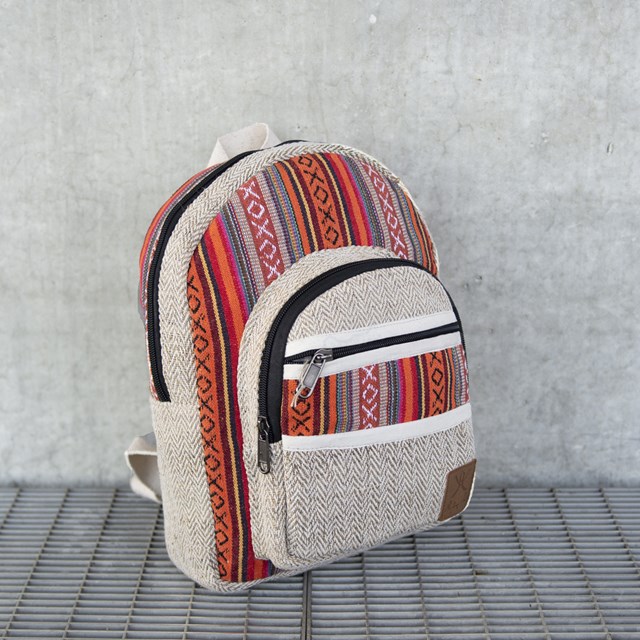 sac en chanvre éthique et écoresponsable fait main motifs ethniques