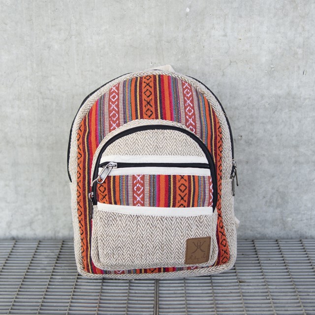 sac en chanvre éthique et écoresponsable fait main motifs ethniques